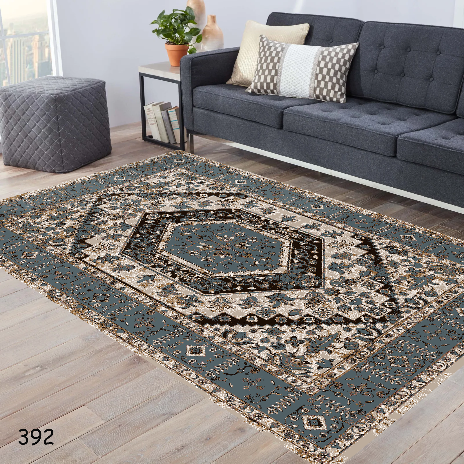 روفرشی طرح فرش طرح قالیچه ی سنتی کد 392